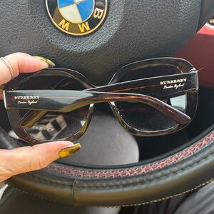 Burberry Dark Sunglasses with Signature Logo